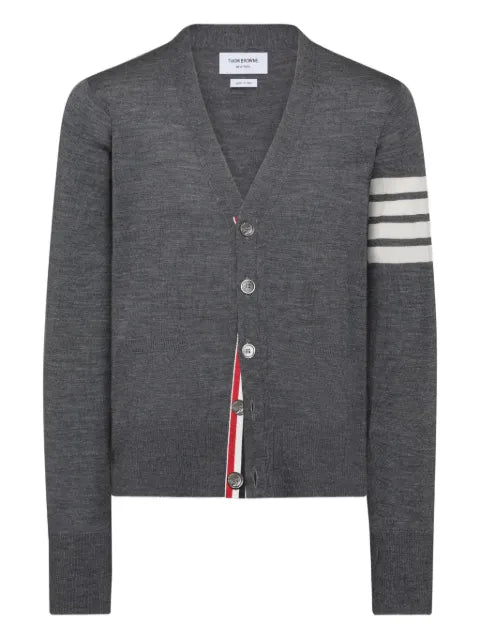 Thom Browne 4-Bar stripe wool cardigan