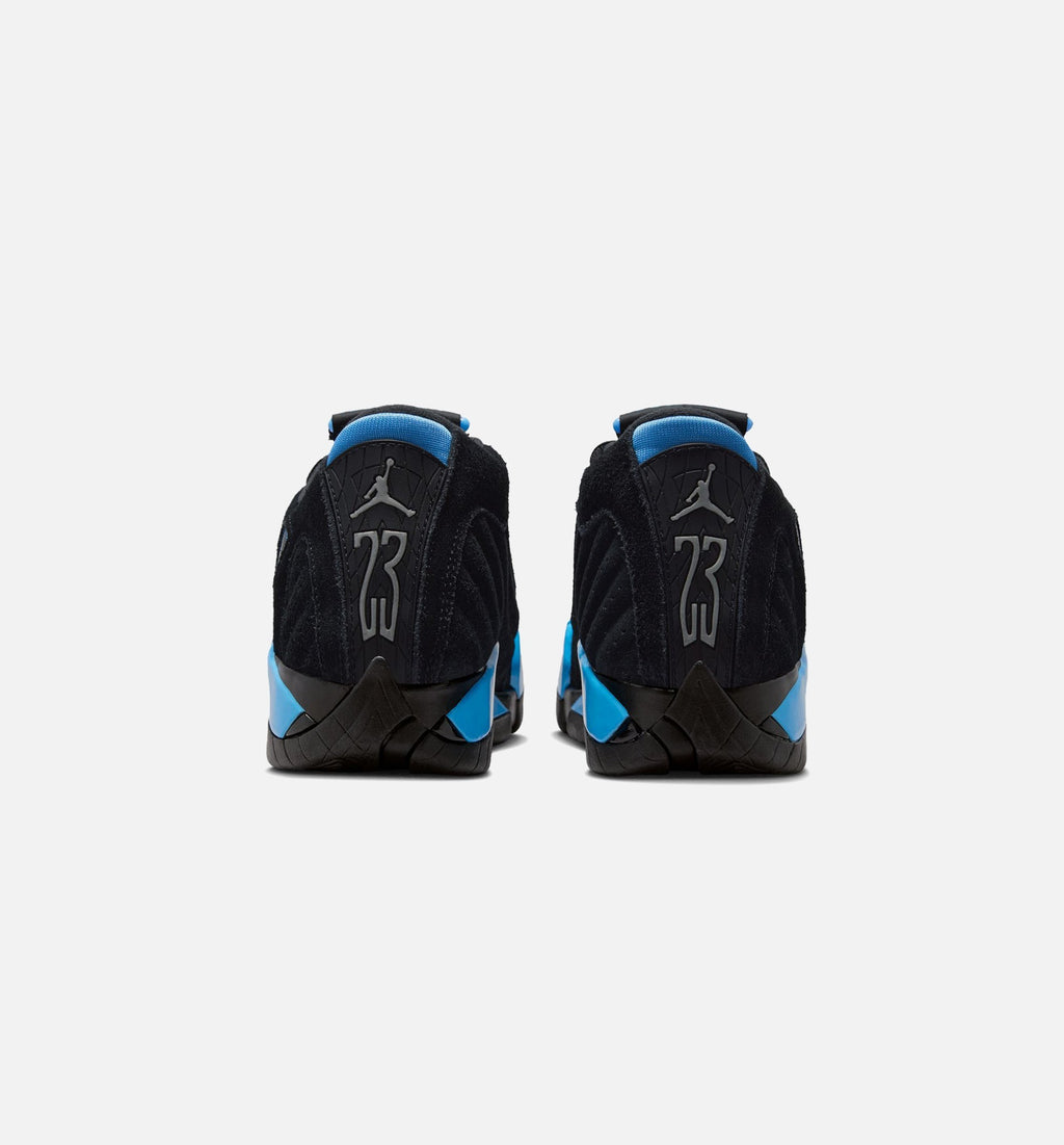 Air Jordan 14 Retro Black University Blue Grade School Shoes - Black/White/University Blue