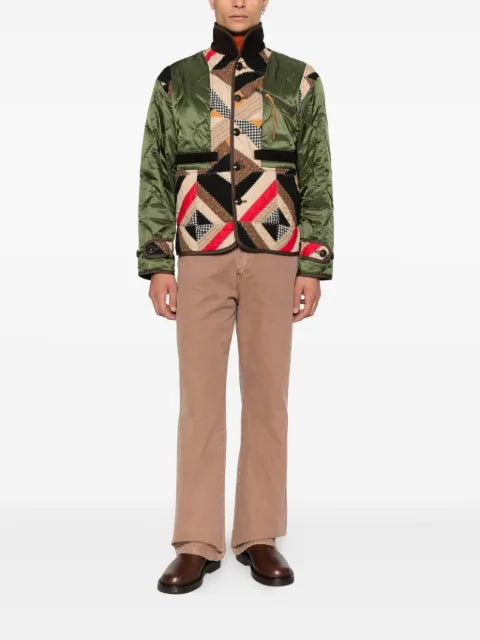 KHOKI jacket with a patchwork design