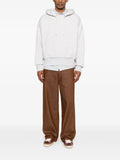 Golden Goose Star hooded sweatshirt in grey melange cotton